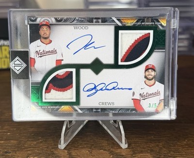 2025 Topps Transcendent James Wood Dylan Crews Rookie Patch Auto /5 NATIONALS  