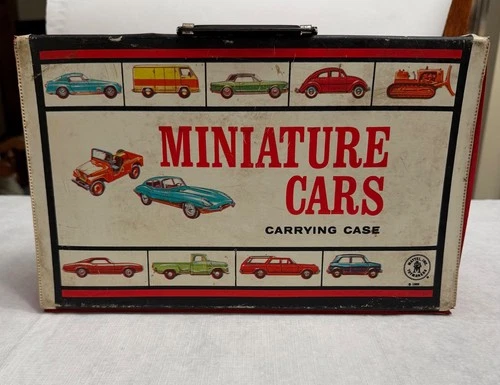 Vintage 1966 Mattel Miniature Cars Carrying Case  Hot Wheels Redlines Matchbox