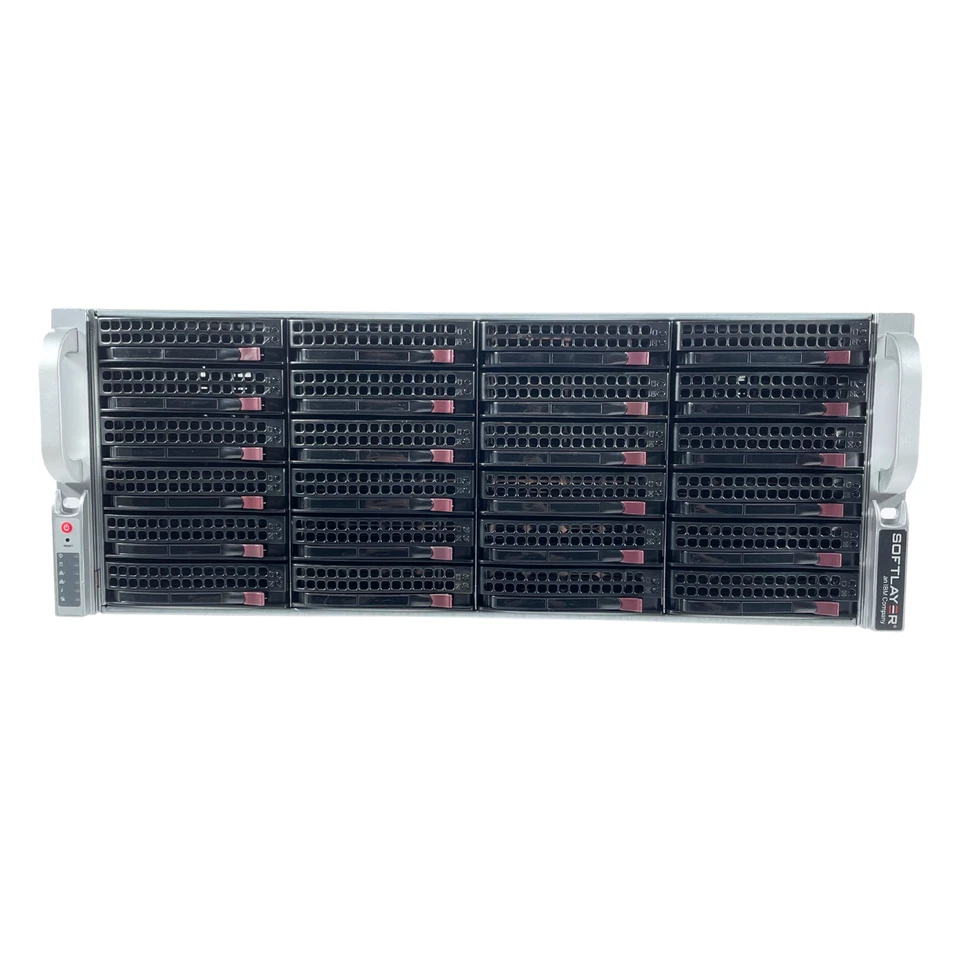 Supermicro CSE-847 4U 36x3,5 SATA SAS BPN-SAS3-846EL1 2x 1280W Server mit Caddys - Bild 2 von 4