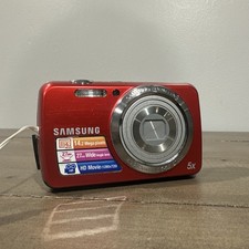Samsung PL Series PL20 14.2MP Digital Camera - Red No Charger!