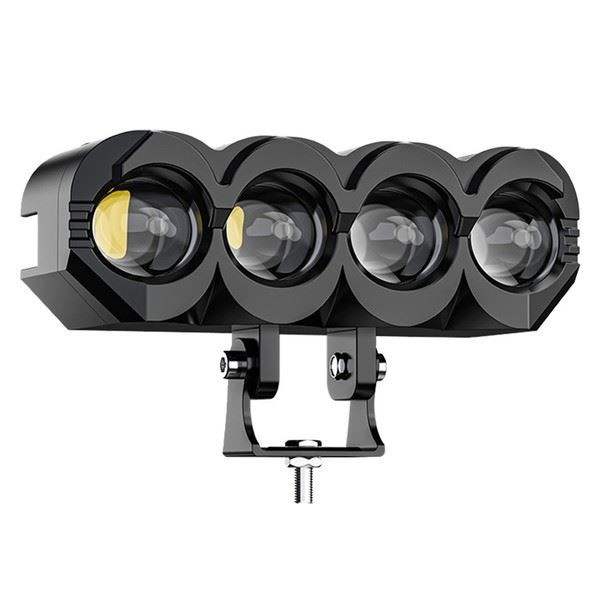 Wasserdichte Dual-Color Motorrad Led-Scheinwerfer Spotlights FüR Alle Wetter-image