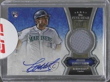 2012 Topps Five Star Auto Relics 6/97 Jesus Montero #FSAR-JM Auto 1s6