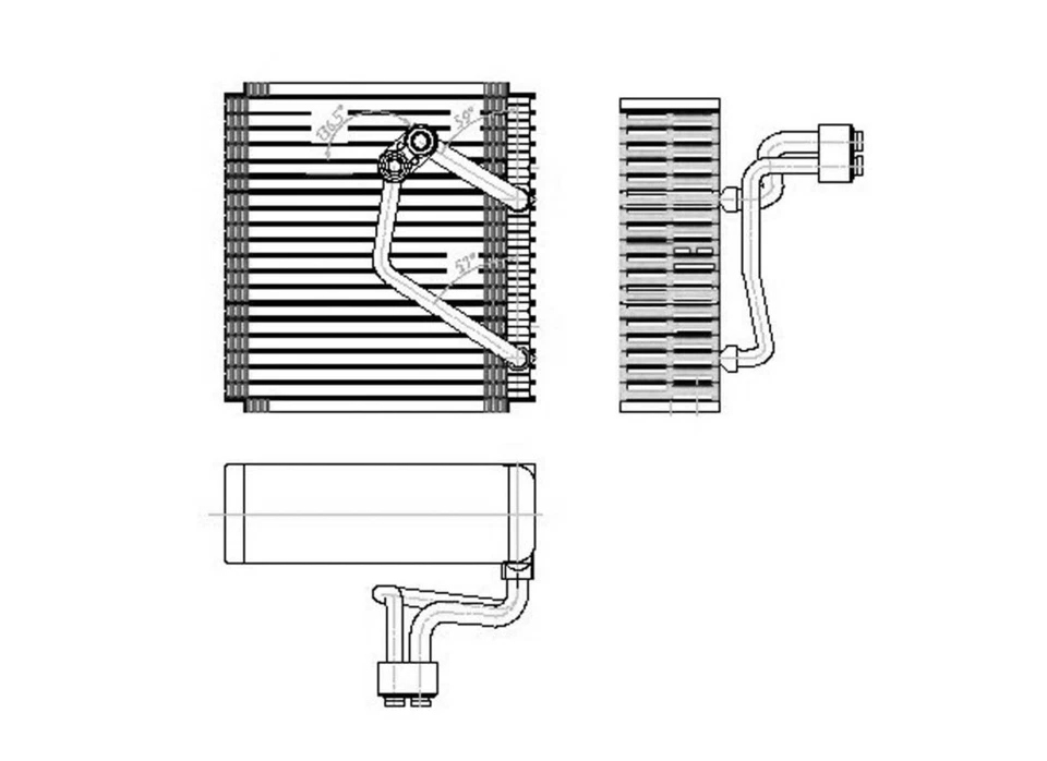 Nuevo evaporador de CA para 05-10 Kia Sportage 97139-1F200 Foto 2 de 2
