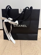 Chanel Authentic Small Shopping Gift Luxury Bag 8.75" x 7.25" x 3.5" w/ Ribbon