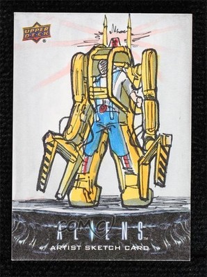 2018 Upper Deck Aliens Movie 1/1 Larry Haines Auto Sketch 1m1a