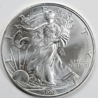 1998 American Silver Eagle (BU) - AUTHENTIC - In a Capsule to Protect It!