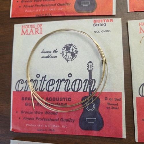 Criterion Spainish Acoustic Guitar 8 Strings House Of Mari Bronze C500 10-50 NOS - Afbeelding 10 van 16