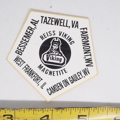 Reiss Viking Decal Sticker Magnetite Mining Equipment Pentagonal