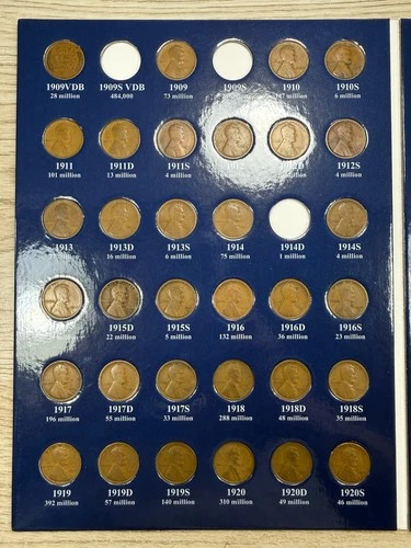 ** 1909-2025 LINCOLN CENT SET- 290 COINS- BU COINS/ SEMI KEYS/ UNC. 1959-2025 **