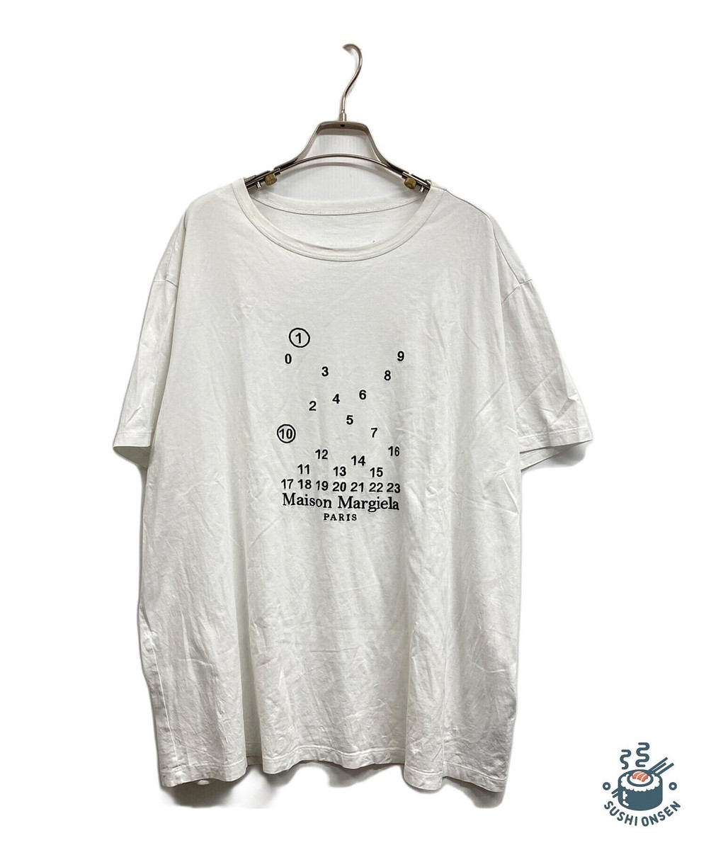 Maison Margiela 23SS Calendar Graphic Logo T-Shirt Size: XXL
