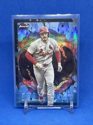 2024 Topps Finest Rare Sky Blue Refractor #237 Nolan Arenado 122/150 Cardinals
