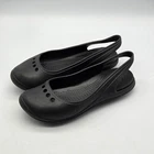 Crocs Black 7 Closed Toe Sling Back Sandal Shoes Women's Slip On
