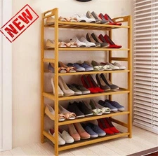 6 Tier Shoe Rack Entryway Shoe Shelf Holder Storage Organizer ,110 lbs Load