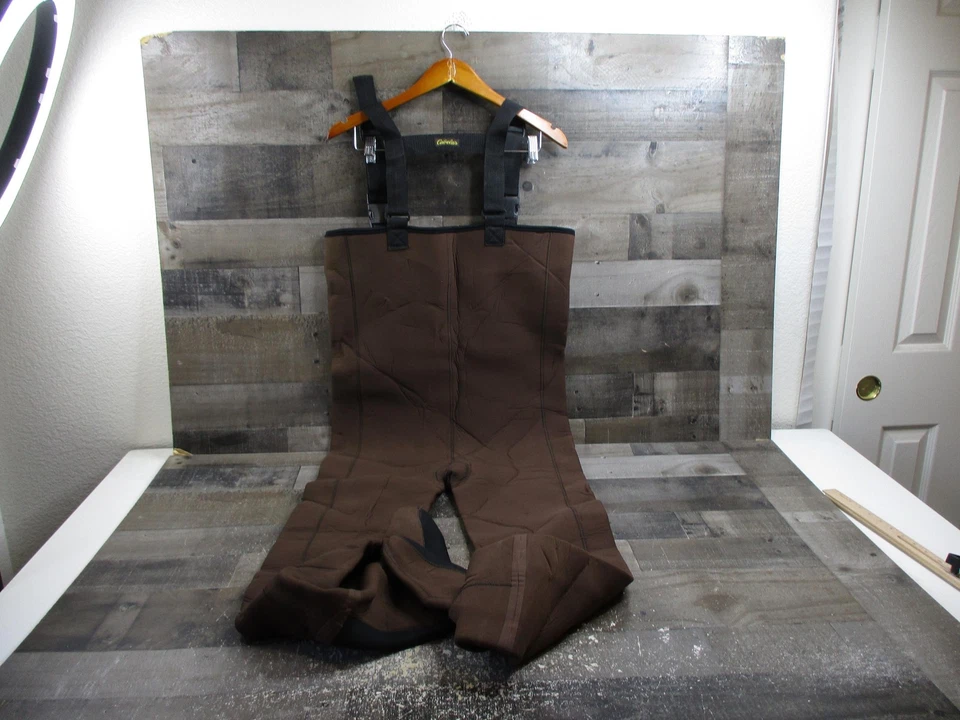 Cabelas Fishing Waders Mens Large Brown Neoprene Stockingfoot Chest HighGear - Image 4 of 4