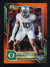 2025 Bowman U Chrome Orange Refractor 20/25 Matayo Uiagalelei #64