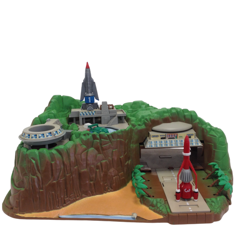 Thunderbirds Tracy Island Playset with Vehicles - Vintage Toy Model Pre-Owned