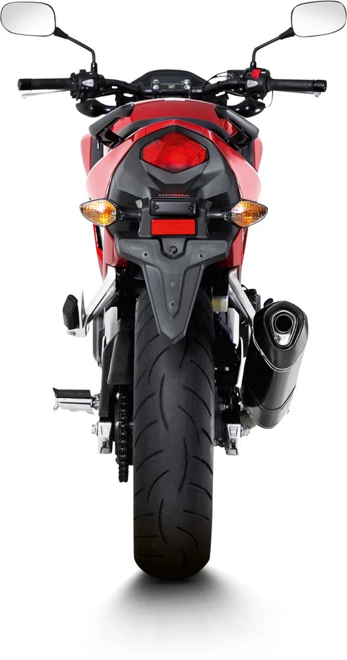 Escape de fibra de carbono antideslizante Akrapovic S-H5SO2-HRC para Honda CB500 13-16 Foto 3 de 4