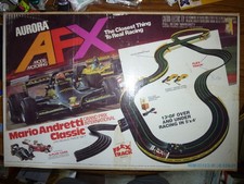 Aurora AFX Mario Andretti Classic Slot car Track Set over stuffed No Cars