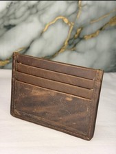 Premium Leather Card Holder  Slim Minimalist Wallet for Men  Women