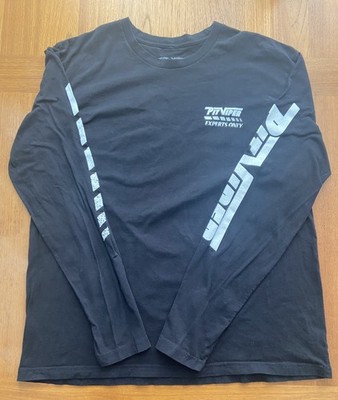Pit Viper Experts Only Long Sleeve Black White T Shirt Men XL Logo Sunglasses