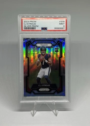 2023 Panini Prizm - C.J. Stroud Rookie Silver Prizm PSA 9 MINT RC #339 Texans