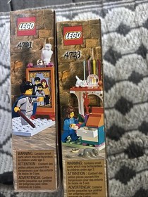 2 Vintage  Set 2001 Harry Potter Diagon Alley Shops Lego 4723 -4721  Sealed New
