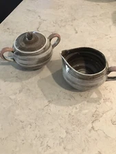 Vintage 1951 Vreni Santa Anita Ware Sugar / Creamer set