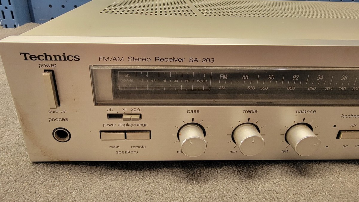Technics SA-203 FM/AM Stereo Receiver for PARTS OR REPAIRS | eBay