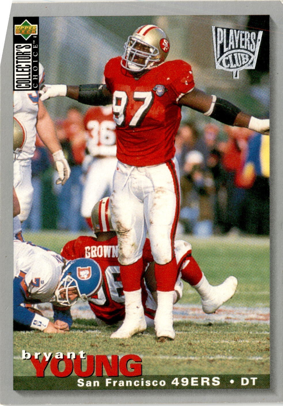 1995 Upper Deck Collector's Choice Players Club Bryant Young Card  #246