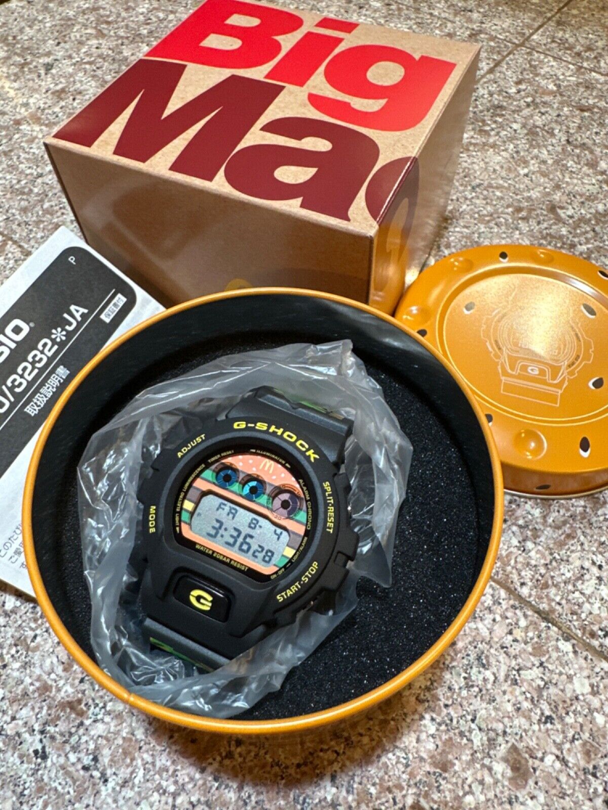 New Casio G-SHOCK X McDonald s Big Mac 50th Dw-6900fs dw6900 Limited USA  SELLER