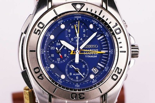 SEIKO Marine Master Trans Ocean SBCN005 Quartz Blue Titanium Analog Men  43mm 213 | eBay