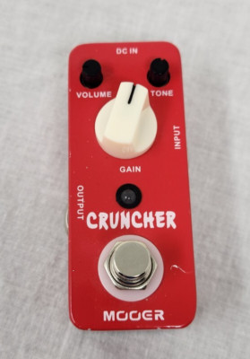 Mooer Cruncher High Gain Distortion Micro Guitar Effects Pedal Used