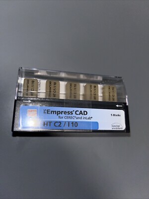 Ivoclar IPS Empress CAD for CEREC + inLab  HT C2 / I 10 5 Stück NEU/OVP