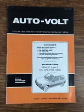 (RTA) Revue Technique AUTO VOLT # 598 (1985) Schéma RENAULT Super 5 GTL GTS TSE