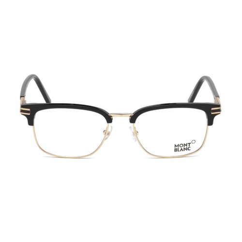 Montatura Occhiali da Vista Uomo Montblanc 0669 A01 Nero Squadrato Square  Oro | eBay
