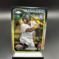 2024 Topps Pro Debut Chrome Refractor #12 Enmanuel Terrero Pittsburgh Pirates