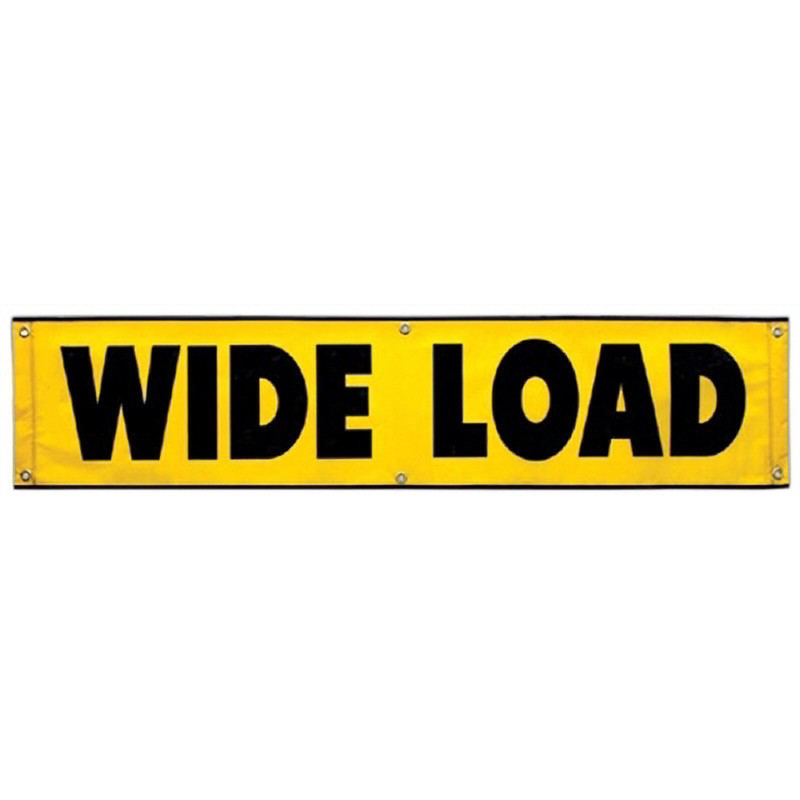 84" x 18" Wide Load Mesh Banner with Grommets