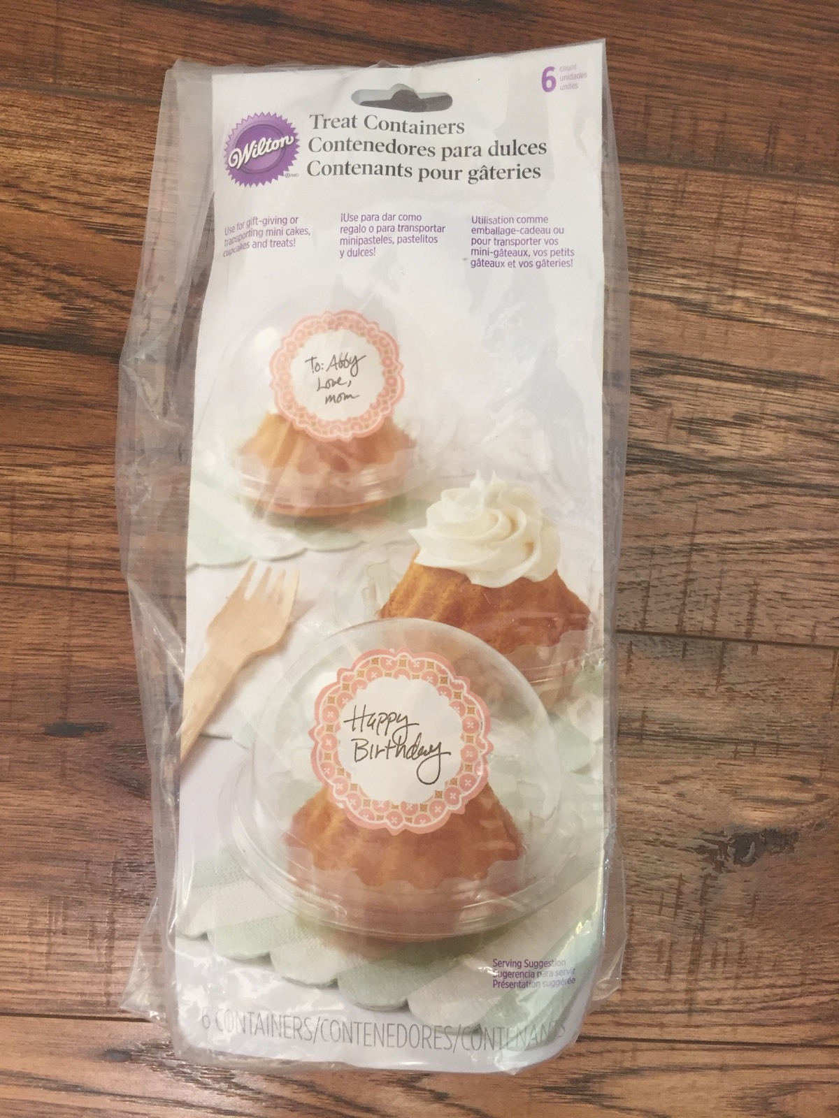Wilton Treat Containers 6 Count Clear Round Cupcake Disposable For Sale Online Ebay