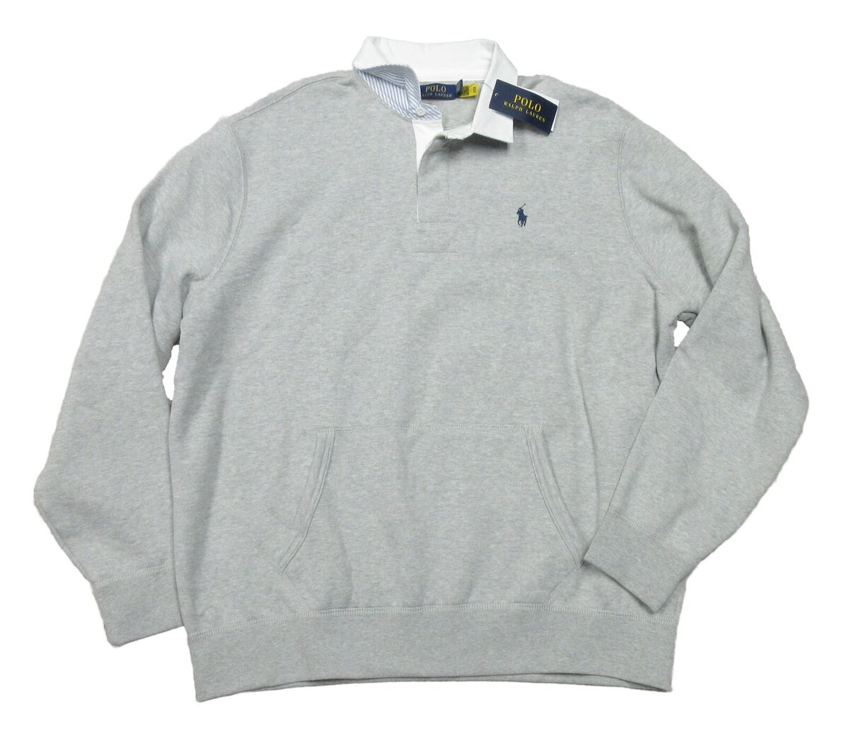 Polo Ralph Lauren Men's Grey Heather Classic Fit Fleece Polo Ralph Lauren Men's Grey Heather Classic Fit Fleece