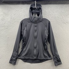 Athleta Half Mile Hoodie Full Zip Lightweight Thumb Holes Slash Pockets Rushed M