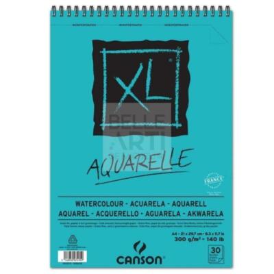 BLOCCO CARTA ACQUERELLO SPIRALATO '' XL AQUARELLE '' A4 30 FG 300 GR