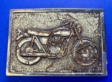 Vintage Rustic Motorcycle Motorbike Biker Rider Belt Buckle To Restore