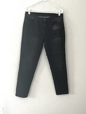 NY  Co. Black Distressed Crop Jeans 10 EUC