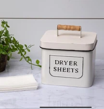 Dryer Sheets Holder Modern Farmhouse Dryer Sheet Dispenser Container NEW
