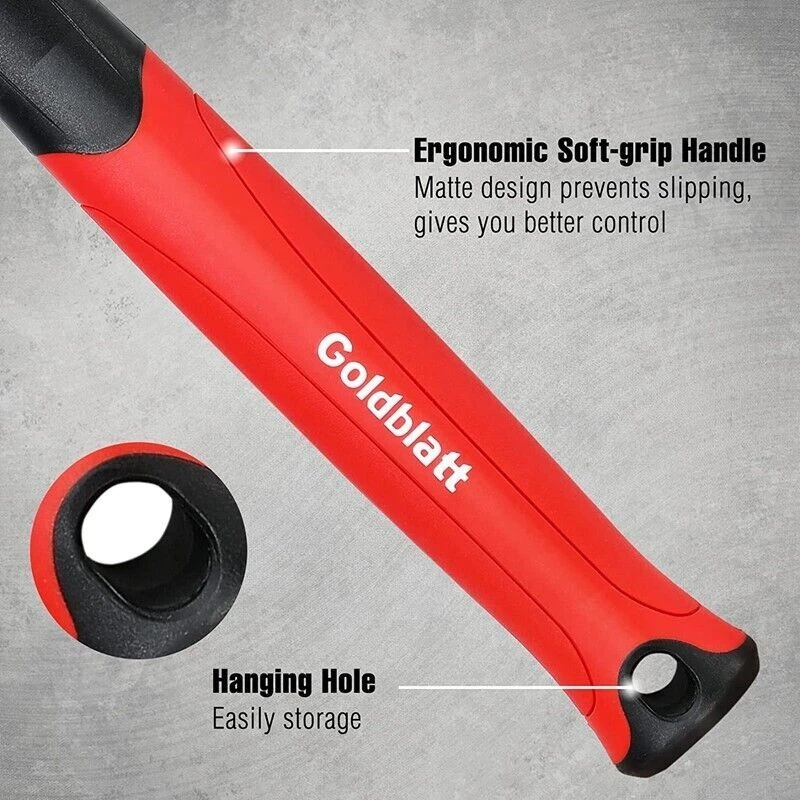 Hoja de oro 16 oz. Mazo de goma de retroceso bajo martillo de goma mazo suave de doble cara Foto 4 de 4