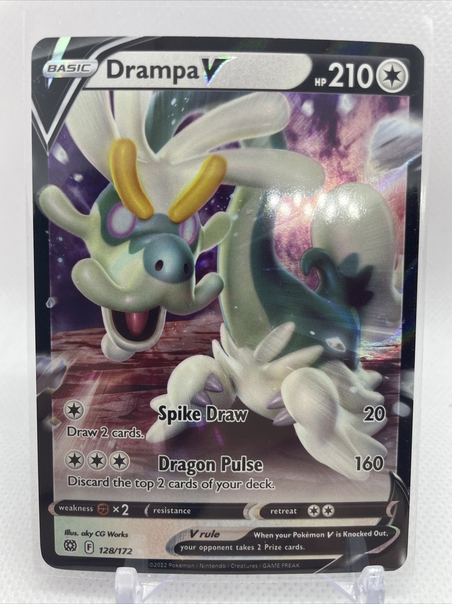 Drampa V - 128/172 Ultra Rare Brilliant Stars NM Pokemon TCG