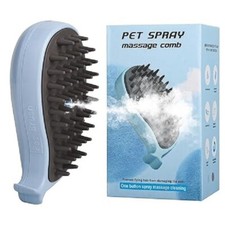 Cat Brush Steam Spray Grooming Massage Shedding Rechargeable Electric Removing