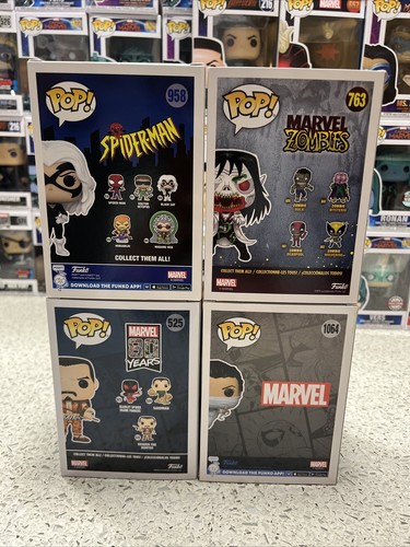 Funko Pop Vinyl- Marvel Comics- Spider-Man- Spiderverse Set 4pcs - Picture 2 of 10