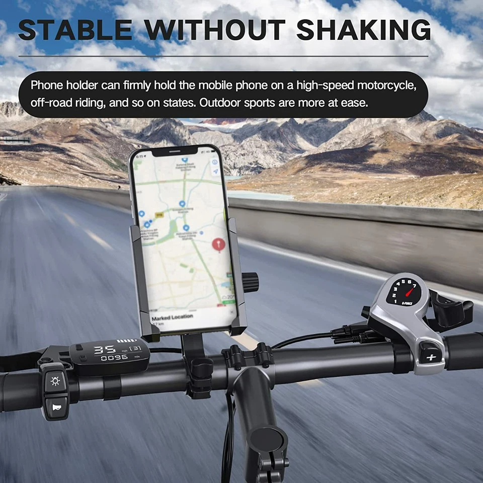 Phone Motorcycle Bike Bicycle Holder Stand For Mobile Cell Phone iPhone Samsung - Image 2 of 4
