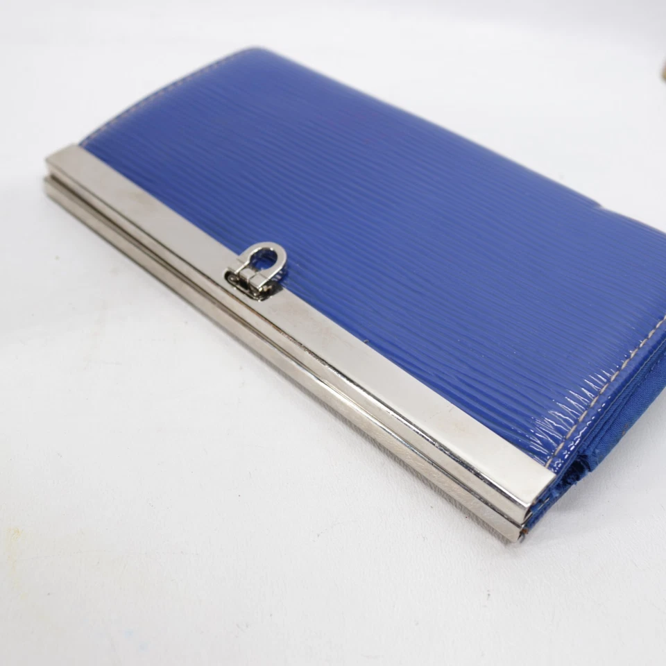 Cartera sin asas Mossimo púrpura acanalada imitación cuero acordeón tarjetas moneda dinero en efectivo Foto 4 de 4